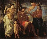 The Inspiration of the Epic Poet POUSSIN, Nicolas